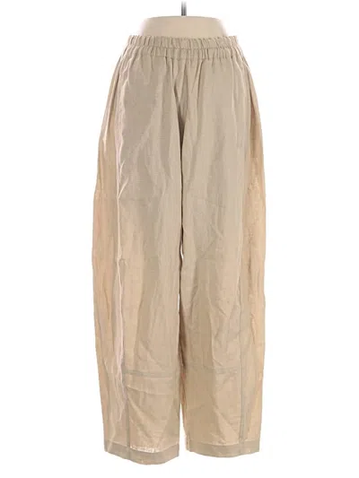 Pre-owned Max Studio Linen Pants In Brown
