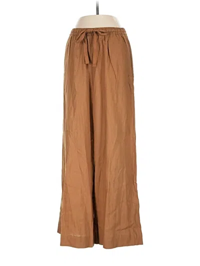 Pre-owned Max Studio Linen Pants In Brown