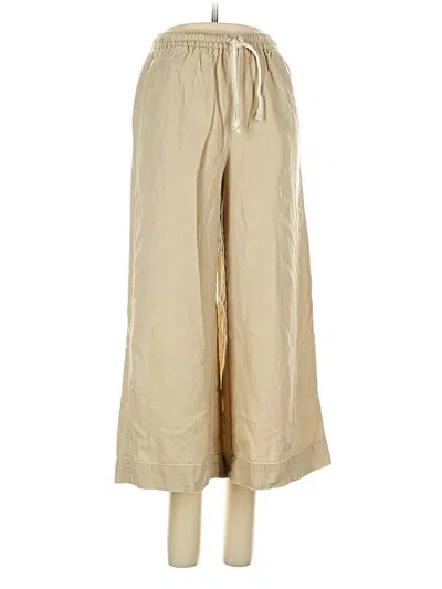 Pre-owned Max Studio Linen Pants In Gold