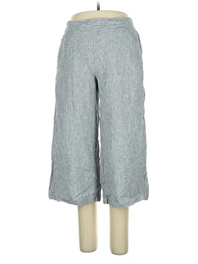 Pre-owned Max Studio Linen Pants In Gray