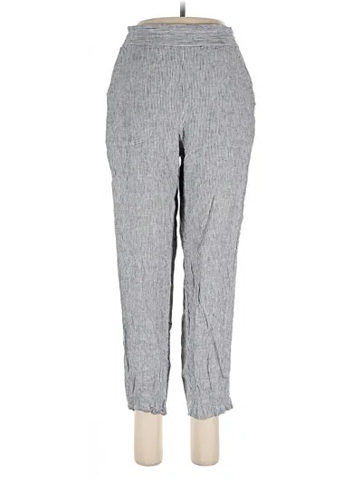 Pre-owned Max Studio Linen Pants In Gray