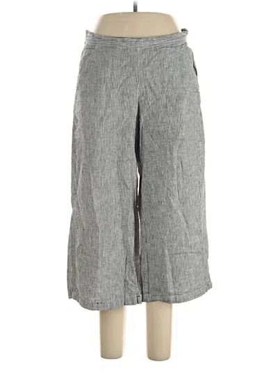 Pre-owned Max Studio Linen Pants In Gray