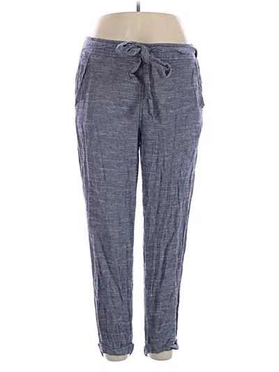 Pre-owned Max Studio Linen Pants In Gray