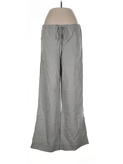 Pre-owned Max Studio Linen Pants In Gray