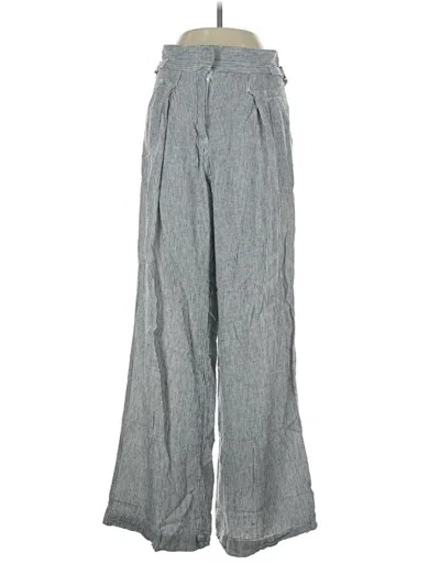 Pre-owned Max Studio Linen Pants In Gray