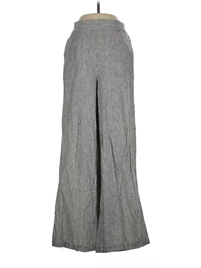 Pre-owned Max Studio Linen Pants In Gray
