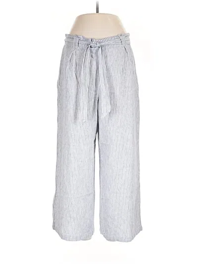 Pre-owned Max Studio Linen Pants In Gray