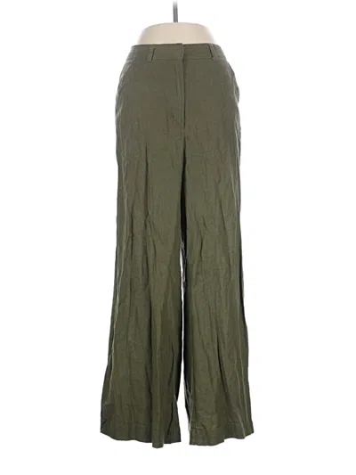 Pre-owned Max Studio Linen Pants In Green
