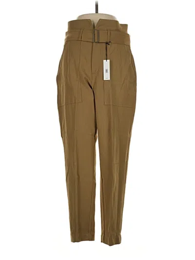 Pre-owned Max Studio Linen Pants In Ivory