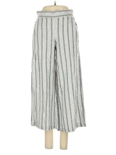 Pre-owned Max Studio Linen Pants In Silver