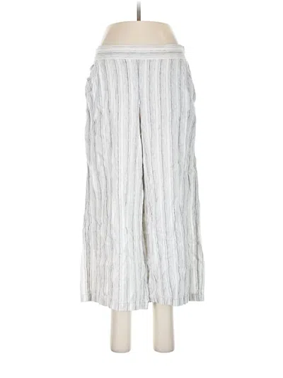 Pre-owned Max Studio Linen Pants In Silver