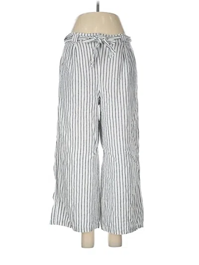 Pre-owned Max Studio Linen Pants In Silver