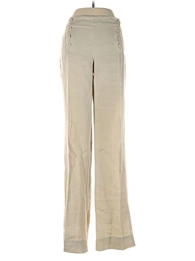 Pre-owned Max Studio Linen Pants In White