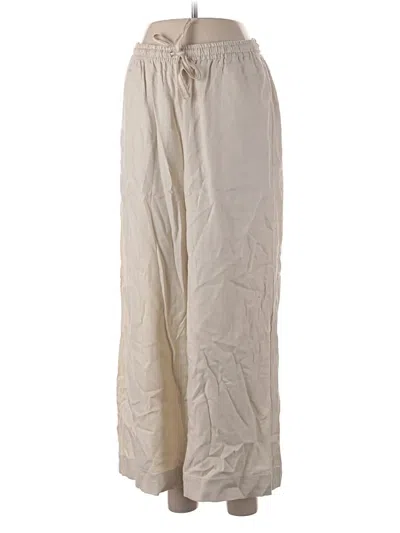 Pre-owned Max Studio Linen Pants In White