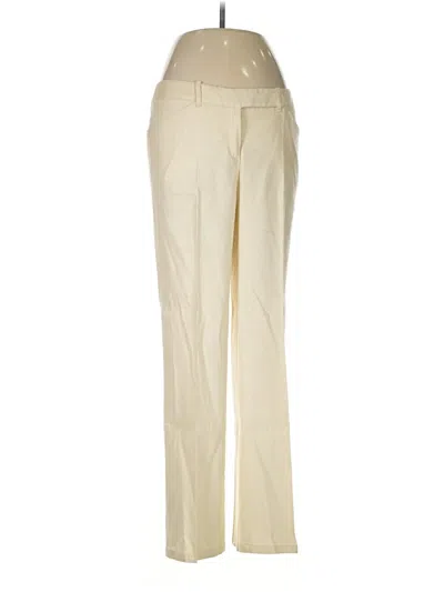 Pre-owned Max Studio Linen Pants In White