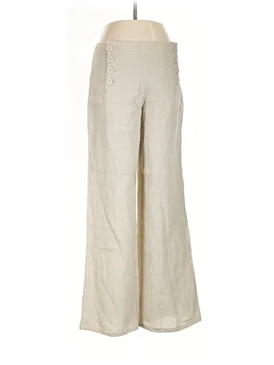 Pre-owned Max Studio Linen Pants In White
