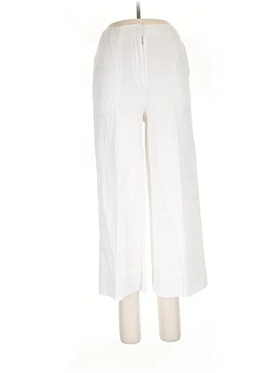 Pre-owned Max Studio Linen Pants In White
