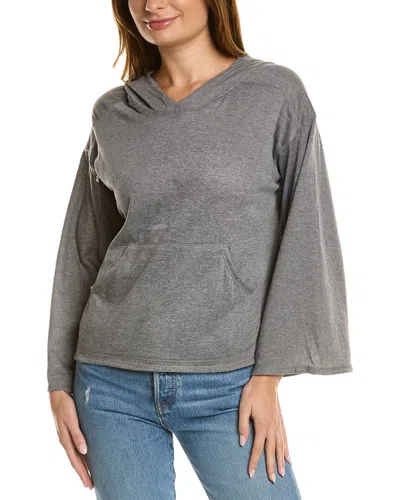 Max Studio Long Bubble Sleeve Pullover In Blue