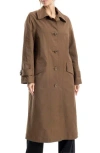 Max Studio Long Jacket In Brown