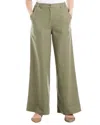 Max Studio Zip Front Linen-blend Pant