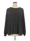 Max Studio Long Sleeve Blouse In Black