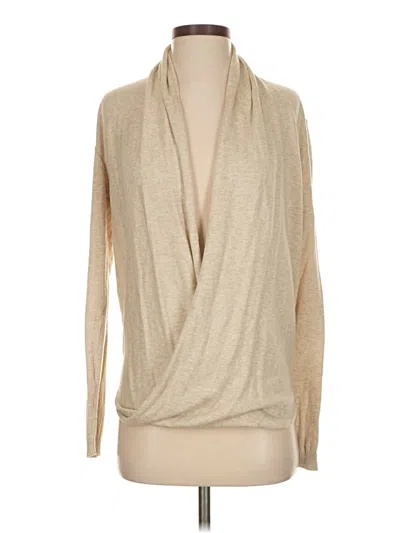 Pre-owned Max Studio Long Sleeve Blouse In Brown