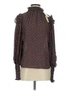 Max Studio Long Sleeve Blouse In Brown