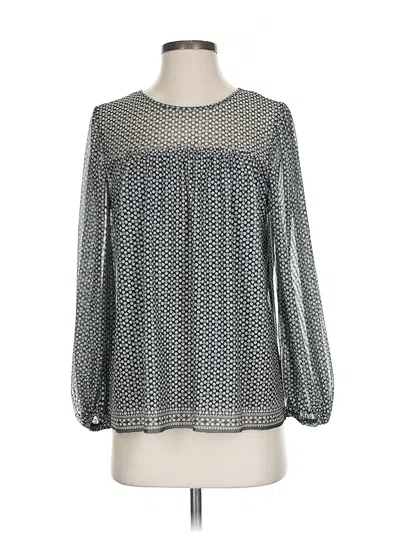 Pre-owned Max Studio Long Sleeve Blouse In Gray