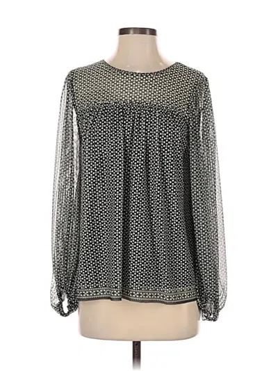 Pre-owned Max Studio Long Sleeve Blouse In Gray