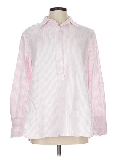Pre-owned Max Studio Long Sleeve Blouse In Pink