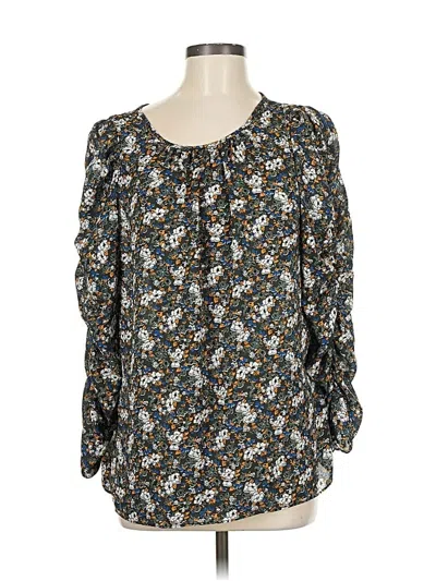 Pre-owned Max Studio Long Sleeve Blouse In Yellow