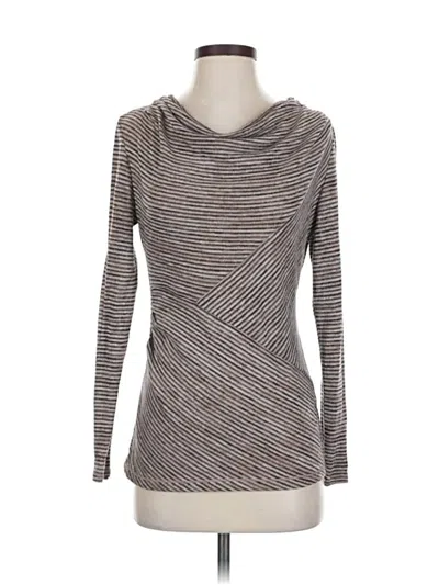 Pre-owned Max Studio Long Sleeve Top Gray Cowl Neck Tops