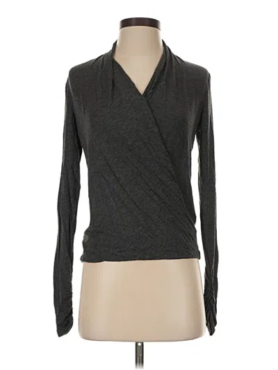 Pre-owned Max Studio Long Sleeve Top Gray Cowl Neck Tops