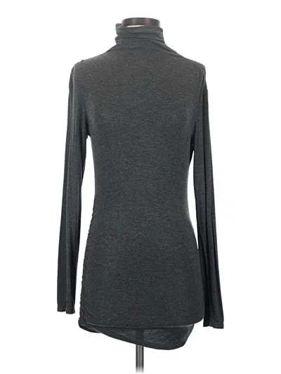 Pre-owned Max Studio Long Sleeve Top Gray Turtleneck Tops