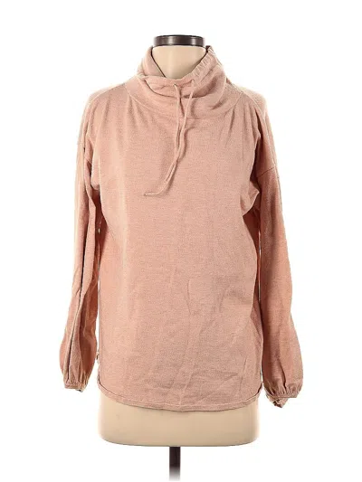Pre-owned Max Studio Long Sleeve Top Pink Cowl Neck Tops