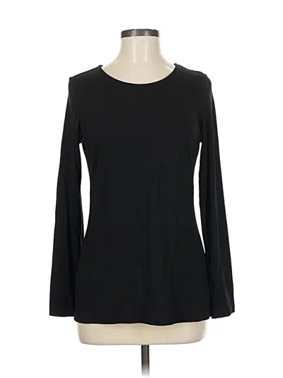 Pre-owned Max Studio Long Sleeve T-shirt In Black