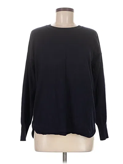 Pre-owned Max Studio Long Sleeve T-shirt In Black