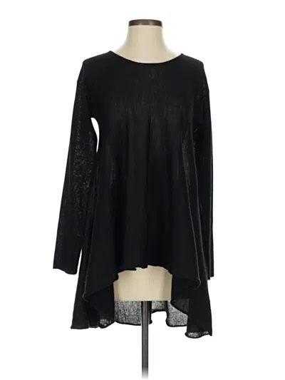Pre-owned Max Studio Long Sleeve T-shirt In Black