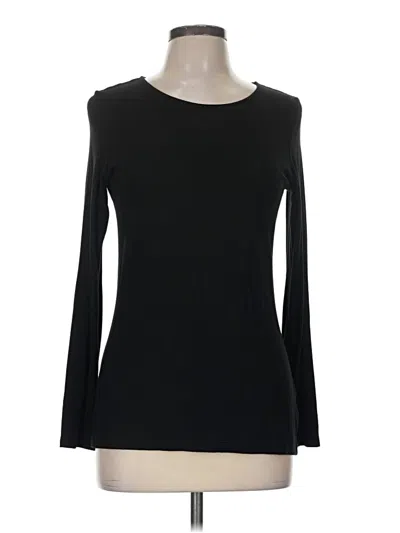 Pre-owned Max Studio Long Sleeve T-shirt In Black