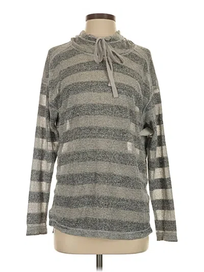 Pre-owned Max Studio Long Sleeve T-shirt In Gray