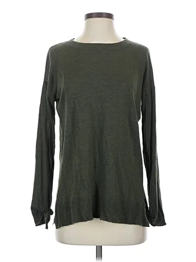 Pre-owned Max Studio Long Sleeve T-shirt In Green