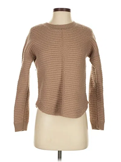Pre-owned Max Studio Long Sleeve Turtleneck In Brown