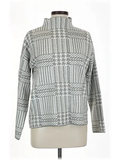 Pre-owned Max Studio Long Sleeve Turtleneck In Gray