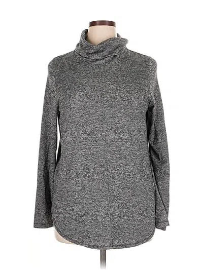 Pre-owned Max Studio Long Sleeve Turtleneck In Gray