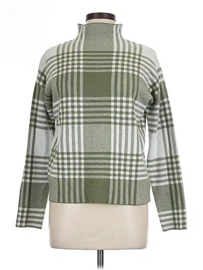 Pre-owned Max Studio Long Sleeve Turtleneck In Green