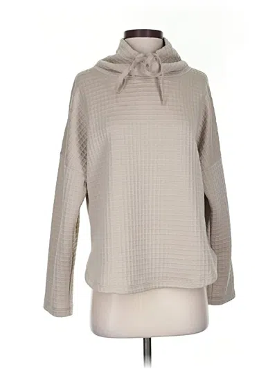 Pre-owned Max Studio Long Sleeve Turtleneck In Tan