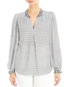 Max Studio Long Smock Blouse In Ivory