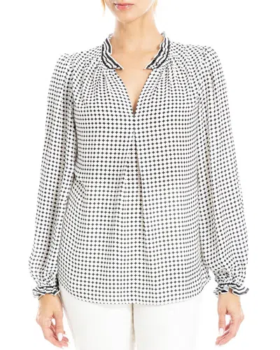 Max Studio Long Smock Blouse In Ivory