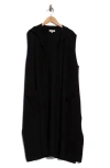 Max Studio Longline Sweater Vest In Black