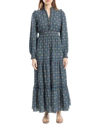 Max Studio Maxi Dress In Blue